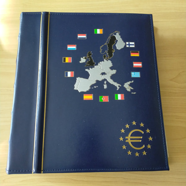 Lighthouse The First Euro Complete Coin Set In Folder - 12 Country Sets + Specimen Notes