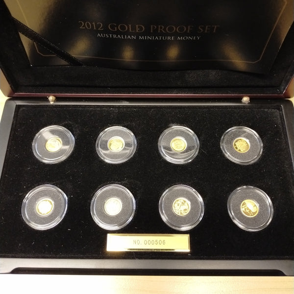 Australia 2012 Royal Australian Mint Australian Miniature Money Gold Proof Coin Set