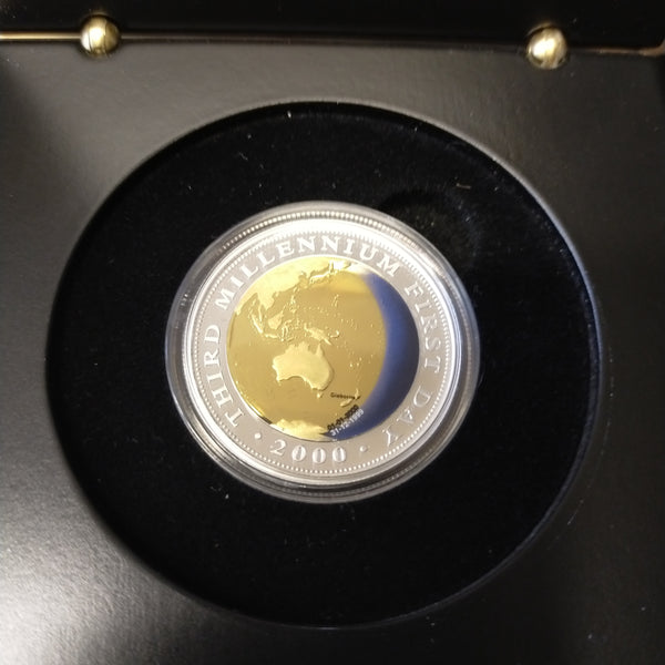 Australia 2000 Perth Mint The Australia Bi-Metal Millennium Gold and Silver Coin