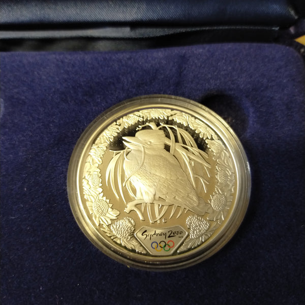 Australia 2000 Perth Mint $1 Proof Silver Kookaburra 2 x 1oz Silver Coin Set