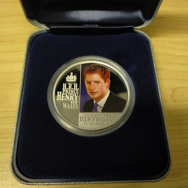 Australia 2005 Perth Mint 21st Birthday HRH Prince Henry of Wales 1oz Silver Proof Coin