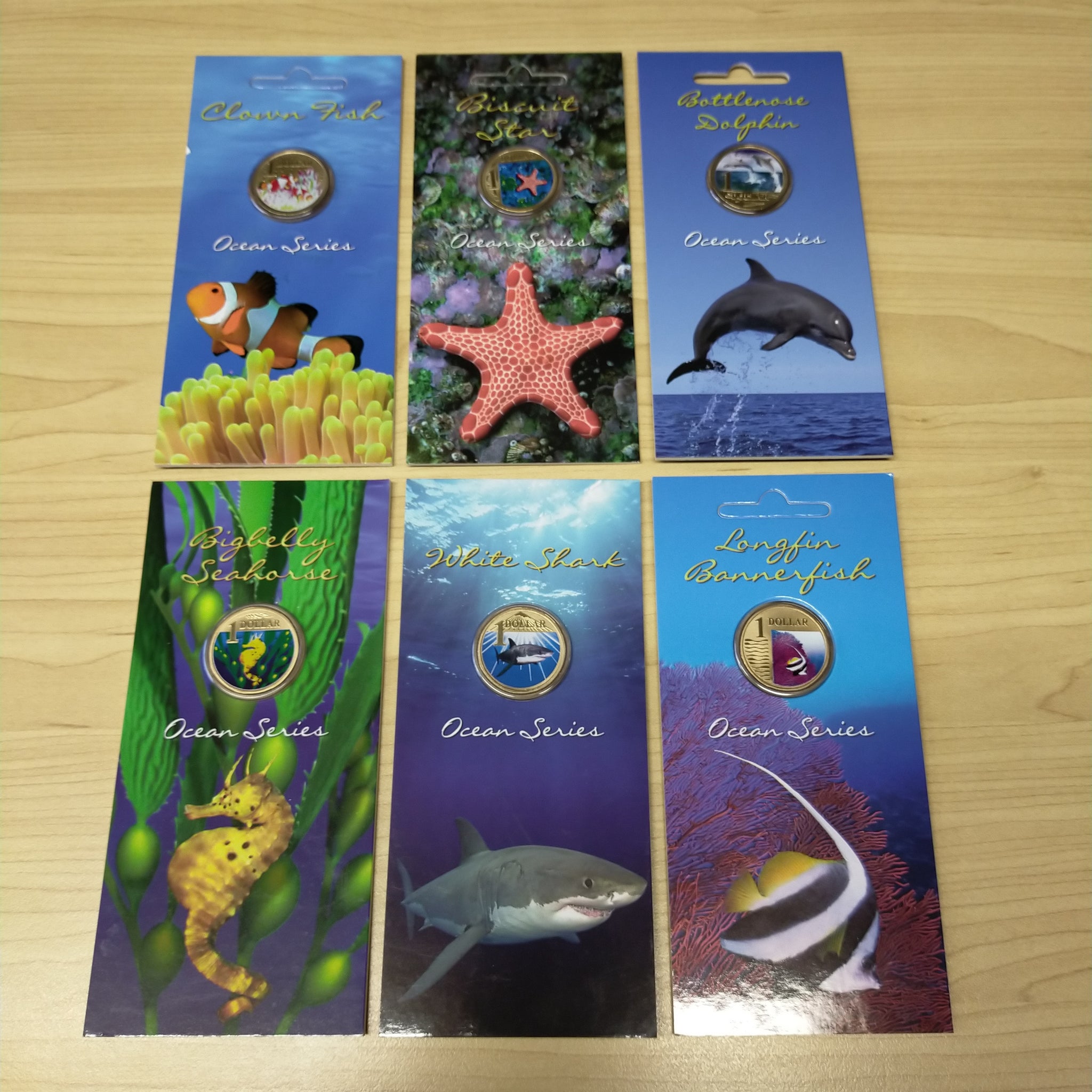 Australia 2006 Royal Australian Mint Ocean Series Set of 6 $1 Coins