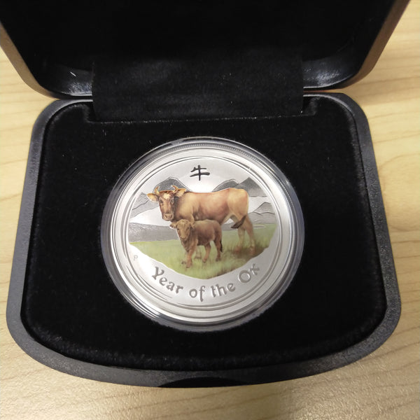 Australia 2009 Perth Mint Year of the Ox Lunar Series II 1oz .999 Silver Proof Coin