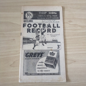 VFL 1948 August 28 Geelong v Essendon Football Record