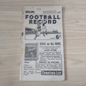 VFL 1956 August 11 Geelong v Collingwood Football Record