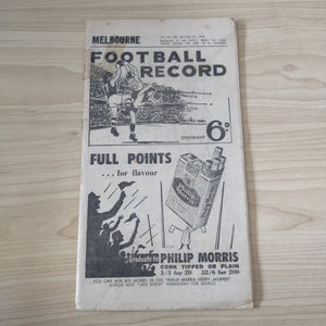 VFL 1958 July 19 Melbourne v Geelong Football Record