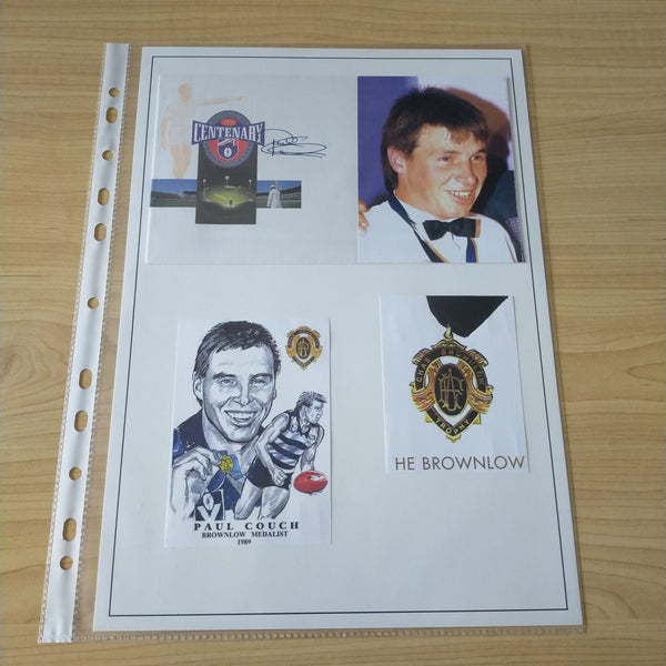 Lot of AFL VFL Geelong Player Signatures Alistair Lord, Paul Couch, Tom Harley