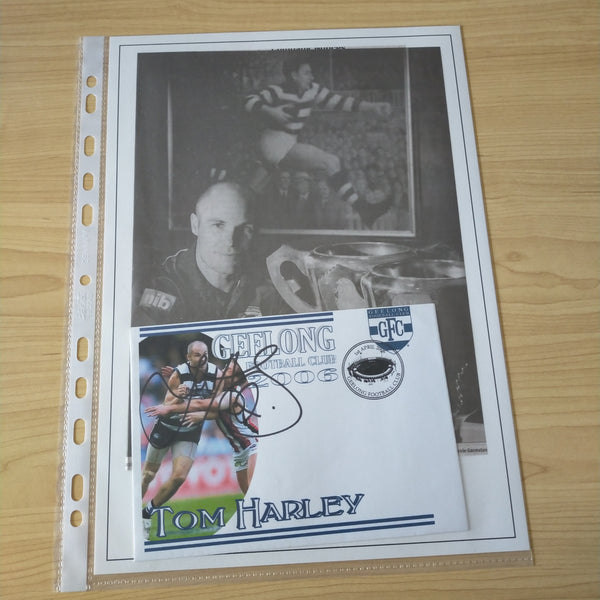 Lot of AFL VFL Geelong Player Signatures Alistair Lord, Paul Couch, Tom Harley