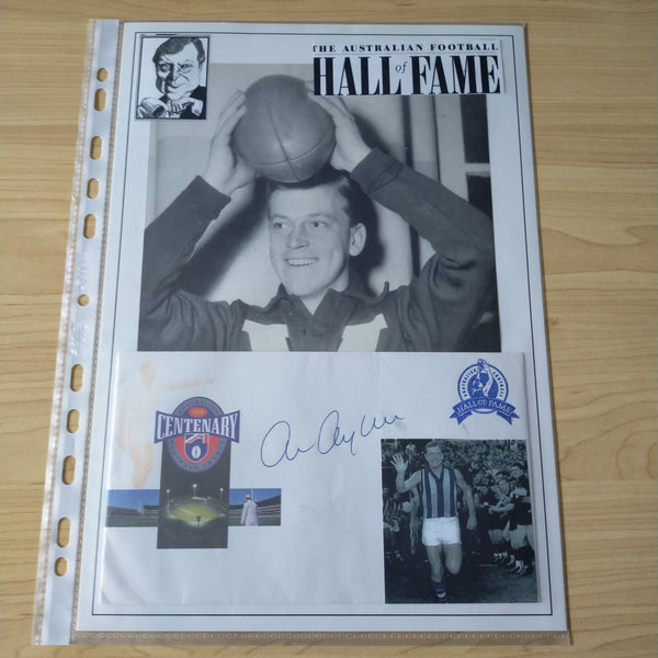 Lot of AFL VFL North Melbourne Player Signatures 7 Players