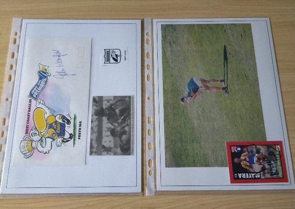 Lot of AFL VFL West Coast Player Signatures John Worsfold, Peter Matera