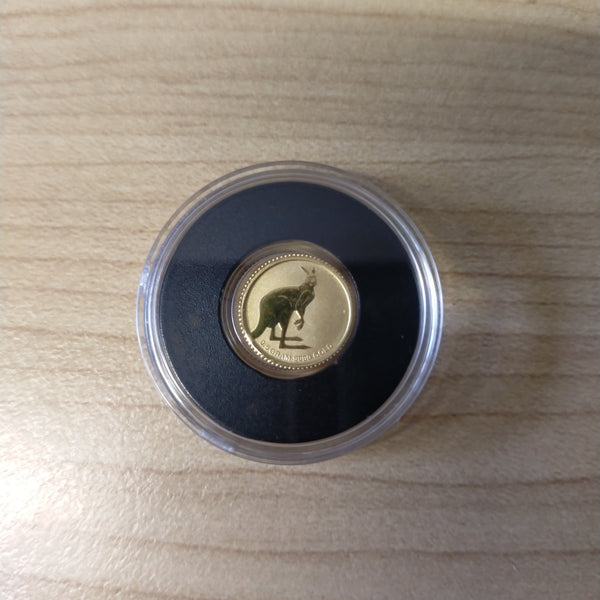 2013 $5 Australia Kangaroo .5 gram of .9999 pure Gold Coin