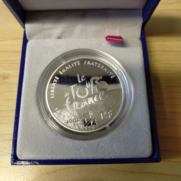 2003 France 100 Years of the Tour De France Silver Proof Coin