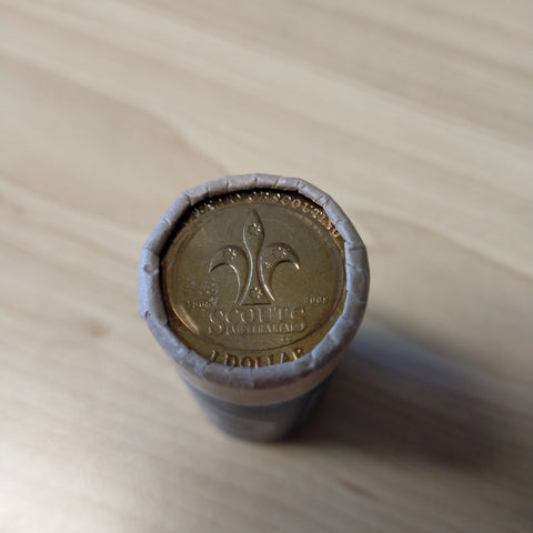 2008 Royal Australian Mint $1 Centenary of Scouts Uncirculated Coin Mint Roll