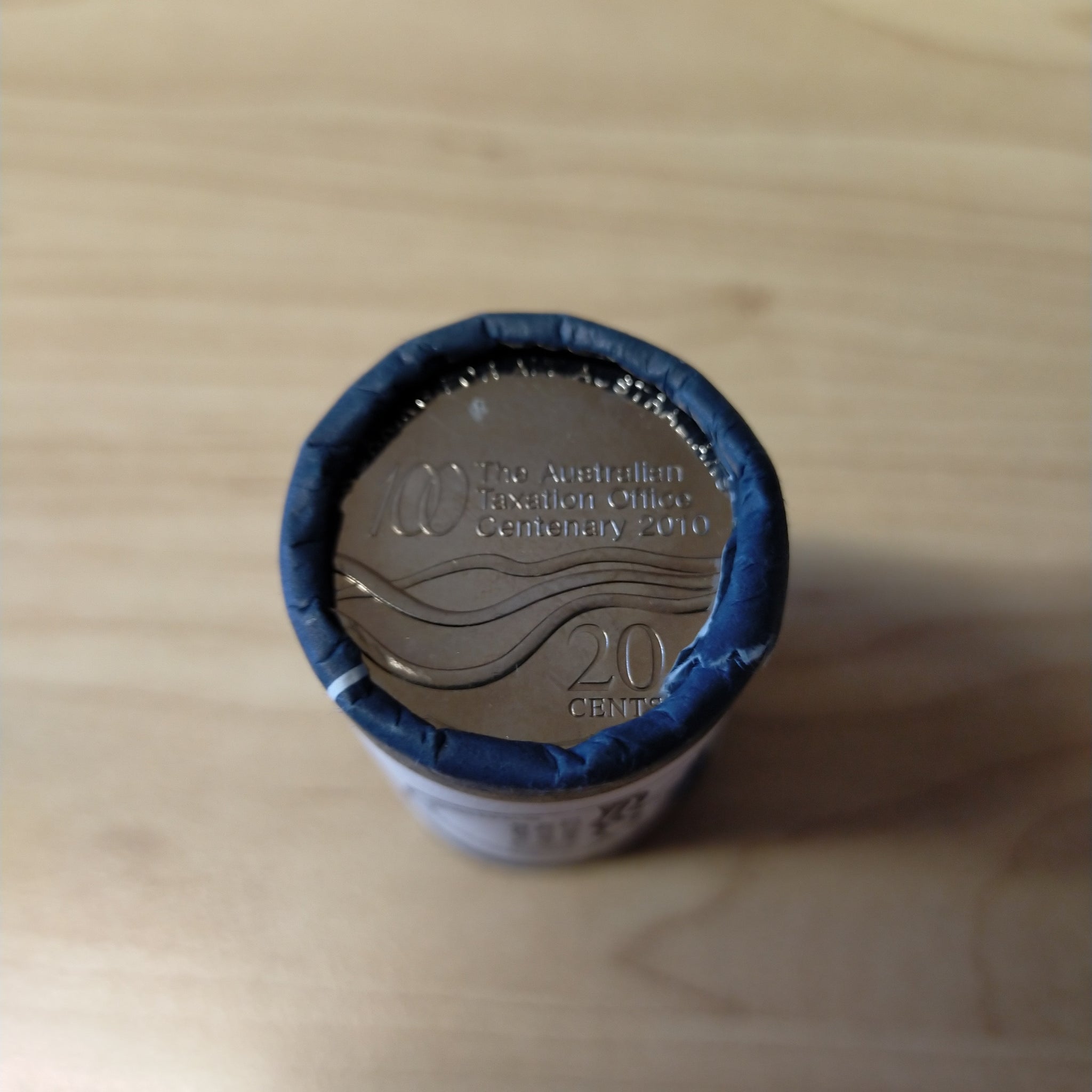 Australia 2010 Royal Australian Mint 20c The Australian Taxation Office Centenary Uncirculated Coin RAM Mint Roll