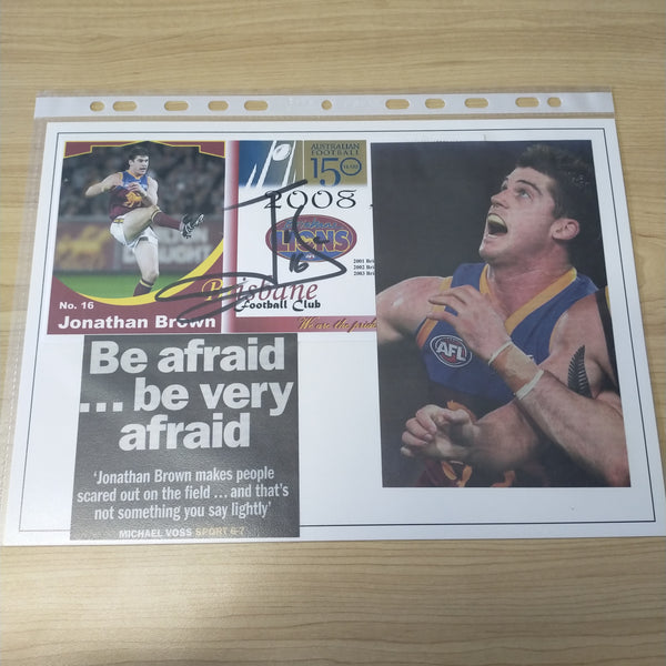 Lot of 5 AFL VFL Brisbane Lions Player Signatures