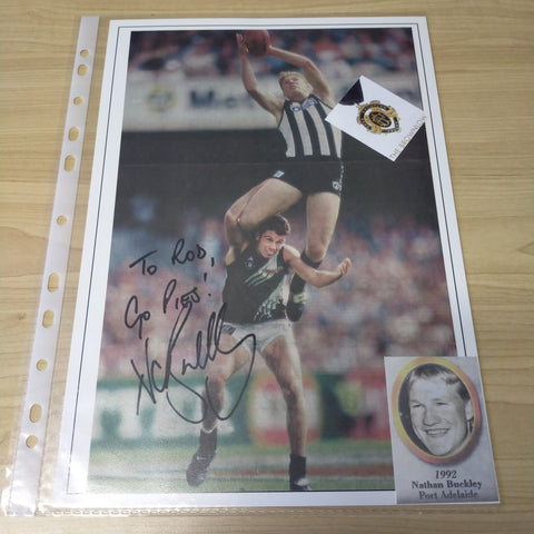 AFL VFL Collingwood Player Signature Nathan Buckley