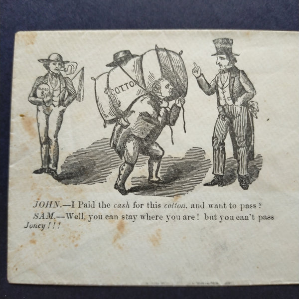 USA American Civil War Union Propaganda Cover With Cartoon