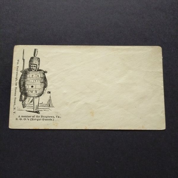 USA American Civil War Union Propaganda Cover "A member of the Bungtown Va. R.G.G.'s" With Cartoon