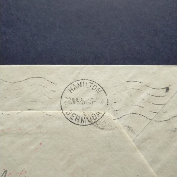 USA American Cover 1925 Airmail Airship Los Angeles From Lakehurst New Jersey to Bermuda First Airship Flight