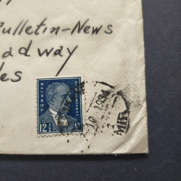 USA American Airmail Cover 1934 Turkey to California 6 Cents Postage Due
