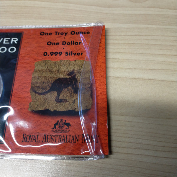 Australia 1995 Royal Australian Mint $1 1oz One Ounce Kangaroo Silver Coin