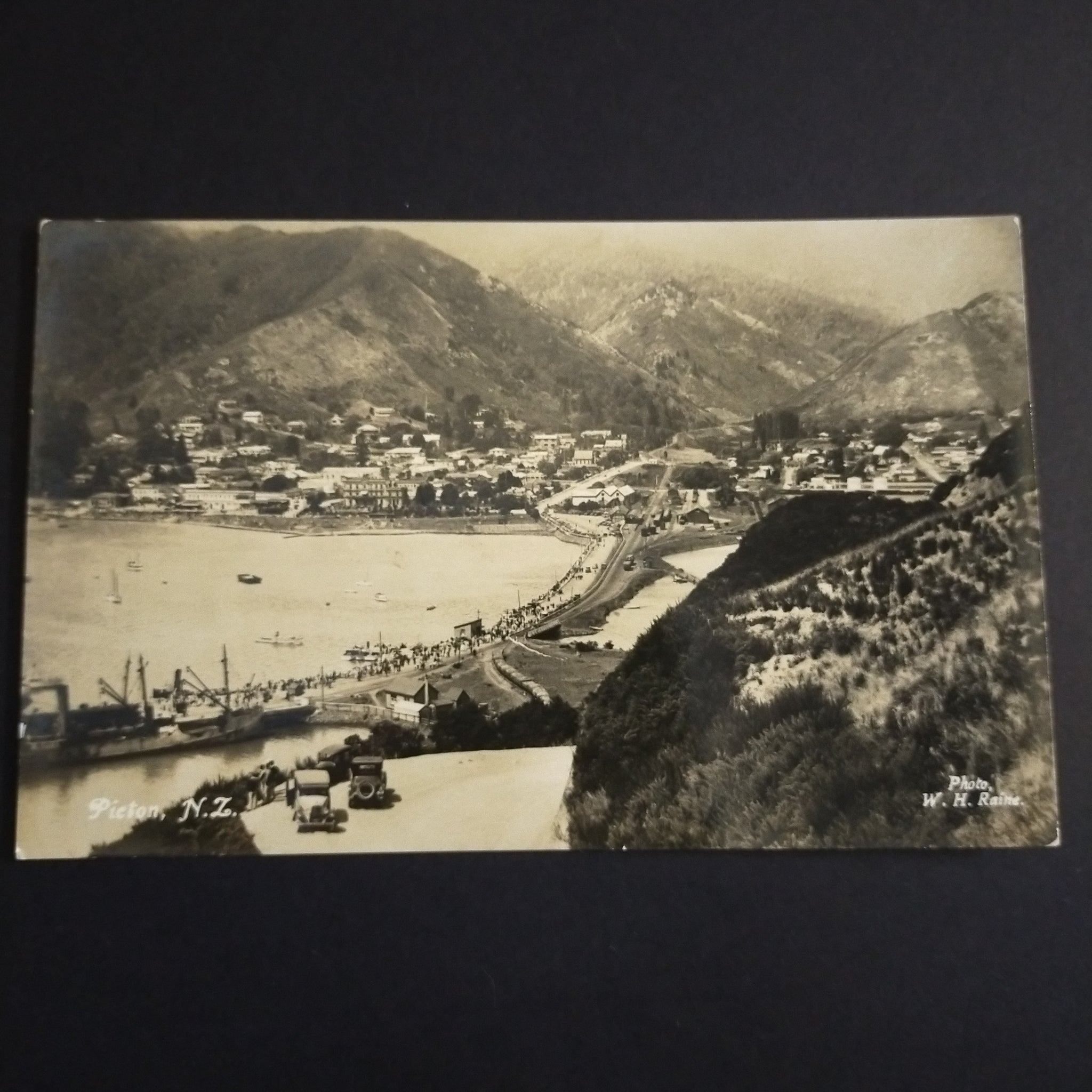 NZ New Zealand Vintage Postcard Picton Photograph Postcard