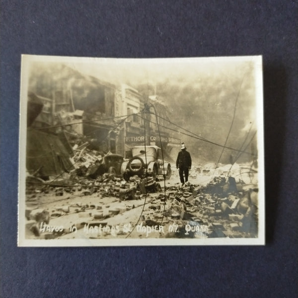 NZ New Zealand Vintage Photographs Napier Earthquake