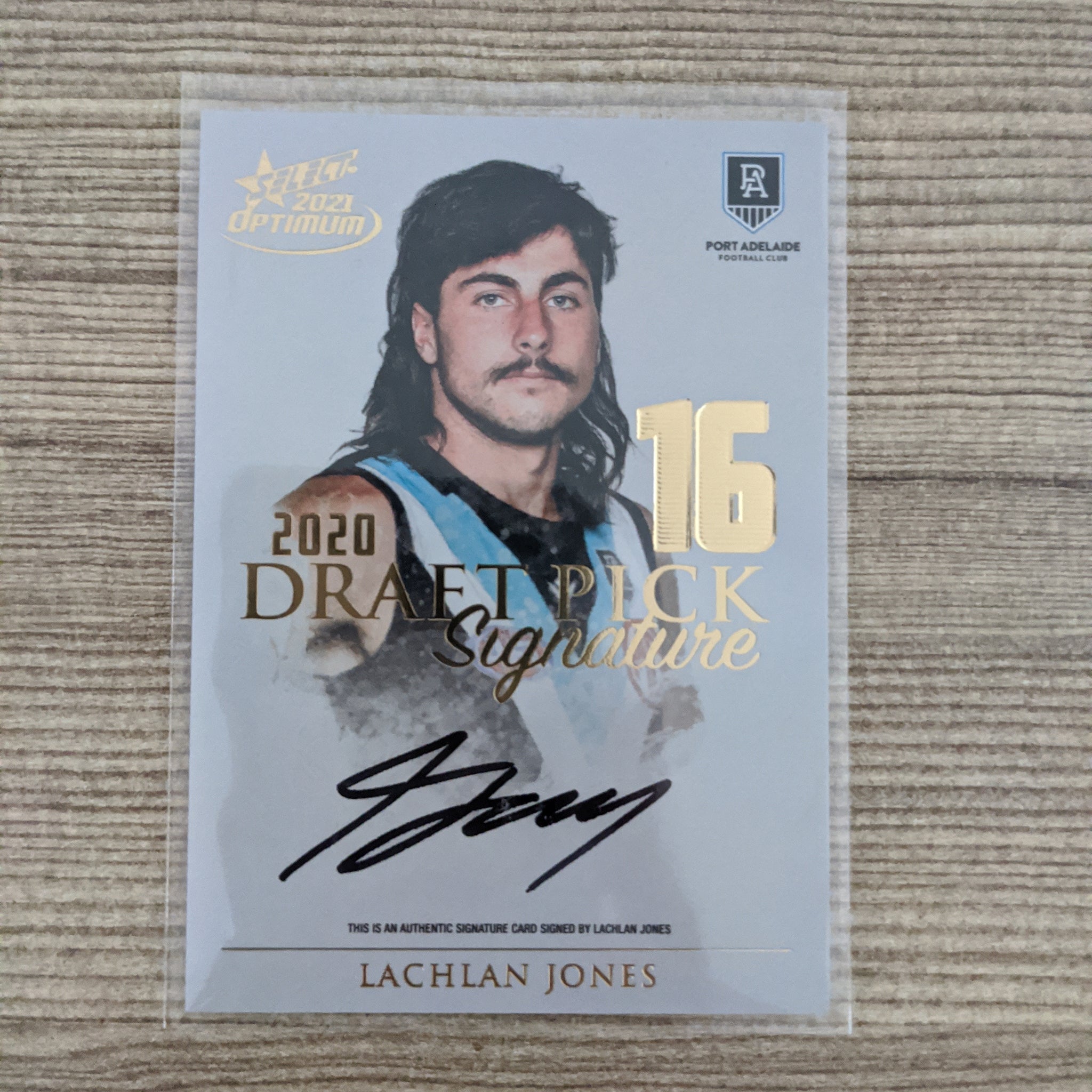 2021 AFL Select Optimum DPS Gold Lachlan Jones Port Adelaide