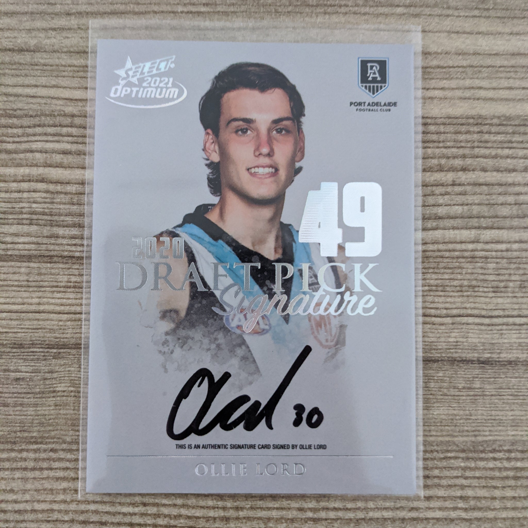 AFL 2021 Select Optimum DPSP49 Ollie Lord Port Adelaide 12/40