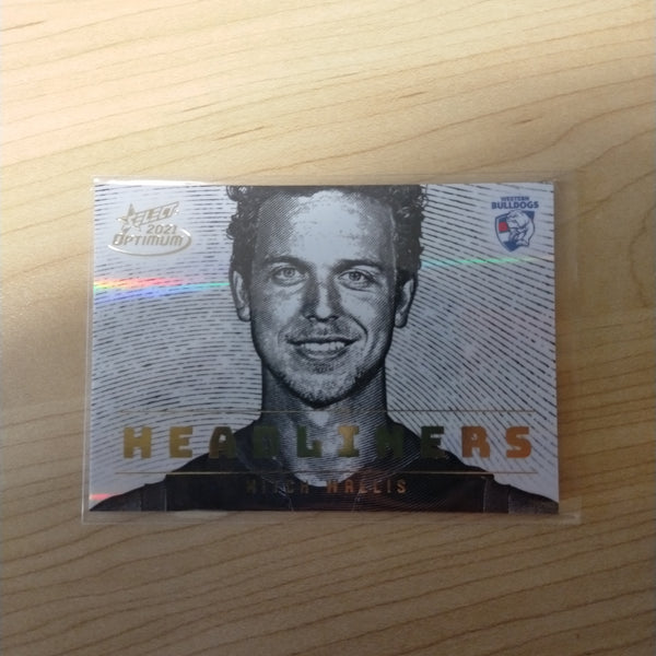 2021 AFL Optimum Headliners Mitch Wallis Western Bulldogs No.25/95