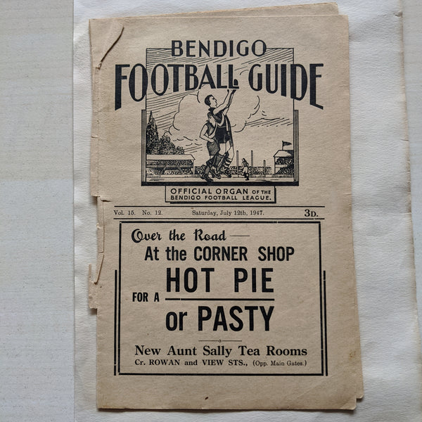 Football 1947 Bendigo Football League Record
