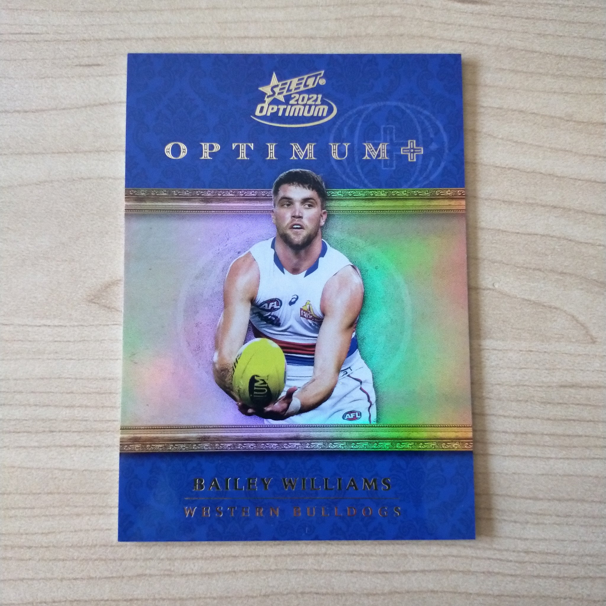 2021 AFL Select Optimum Plus Parallel Bailey Williams Western Bulldogs No.035/115