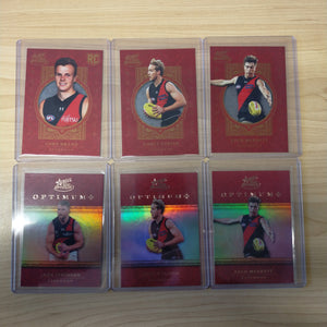 2021 AFL Select Optimum Plus Lot of 6 Essendon Cards