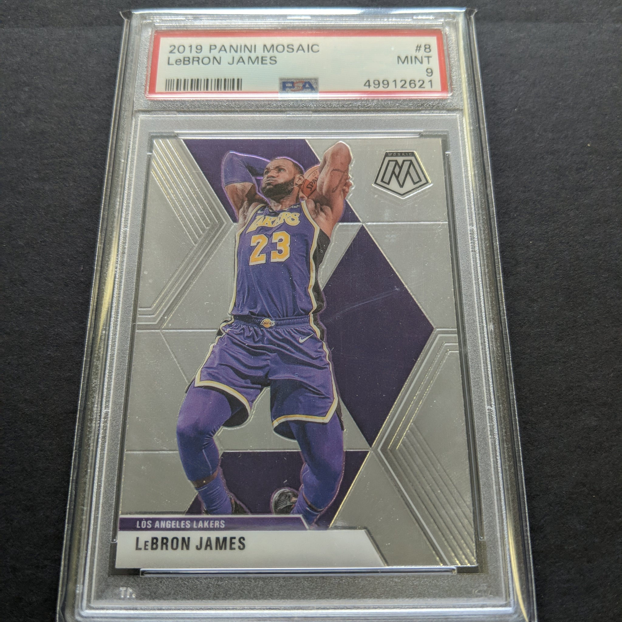 2019 Panini Mosaic LeBron James PSA Mint 9