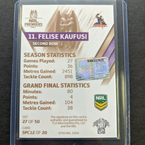 2017 NRL Premiers Felise Kaufusi signature