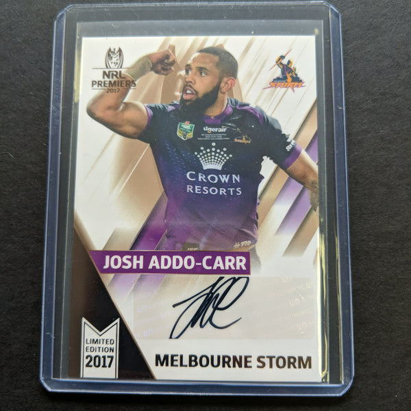 2017 NRL Premiers Josh Addo-Carr signature