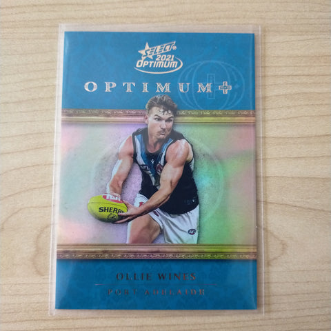2021 AFL Optimum Plus Parallel Ollie Wines Port Adelaide No.052/115