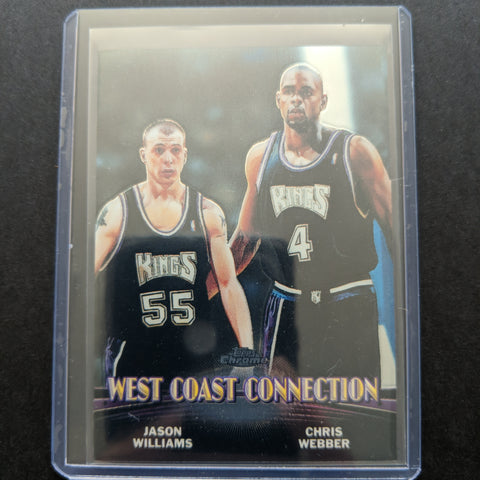 2001 Topps Chrome West Coast Connection Jason Williams and Chris Webber