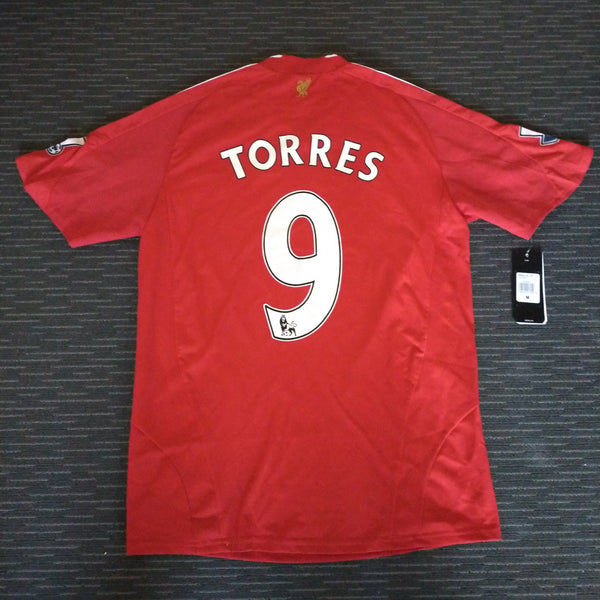 Size M Liverpool Football Home Jersey Signed By Team With Tags On and Certificate of Authenticity With Captain Armband
