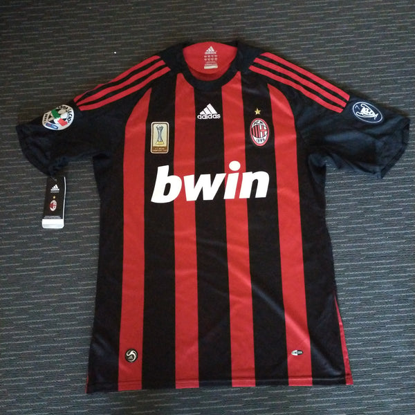 Size M A.C. Milan Football Home Jersey Signed By David Beckham With Tags On and Certificate of Authenticity