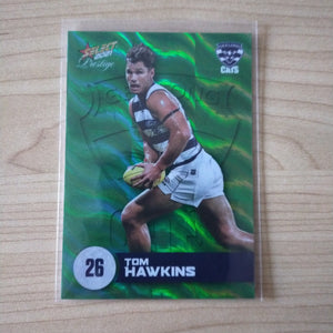 2021 AFL Select Prestige Green Parallel Tom Hawkins Geelong No.051/60