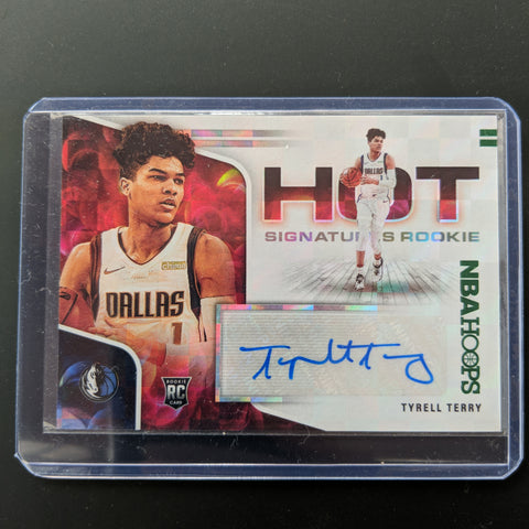 2020-21 Panini NBA hoops Hot Signatures Rookie Tyrell Terry