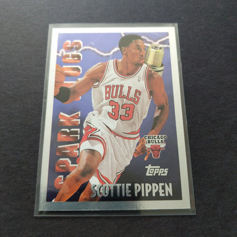 1996 Topps Scottie Pippen Spark Plugs NBA Basketball Card