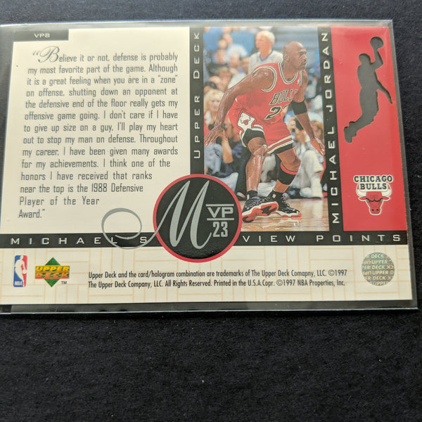 1997 Upper Deck View Points Michael Jordan NBA Basketball Card