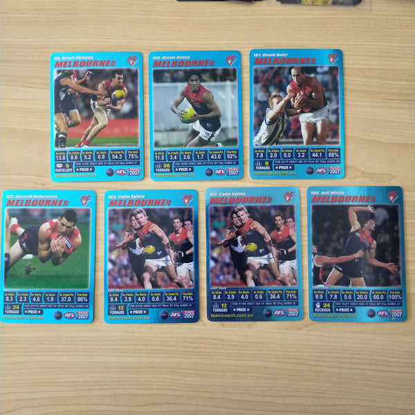 2007 Teamcoach Prize Card Team Set Melbourne