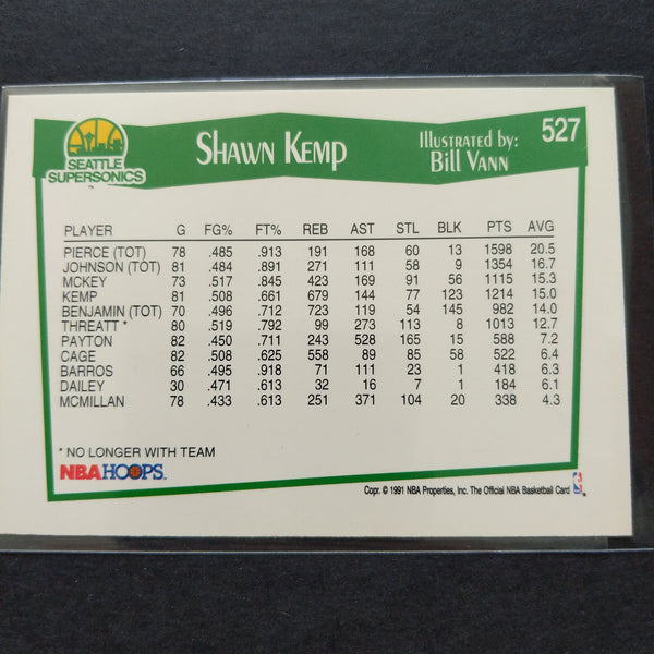 Basketball 1991 NBA Hoops Shawn Kemp