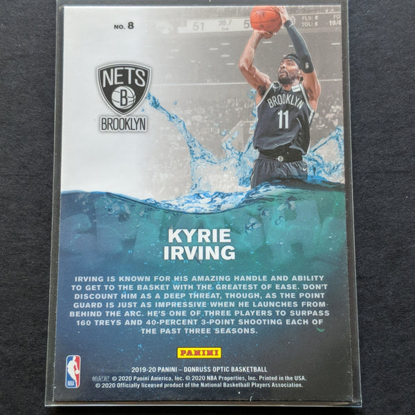 2019-20 NBA Panini Donruss Optic Splash Kyrie Irving Basketball Card