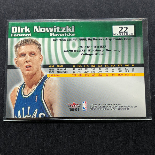 2000-01 NBA Fleer Mystique Dirk Nowitzki Dallas Mavericks