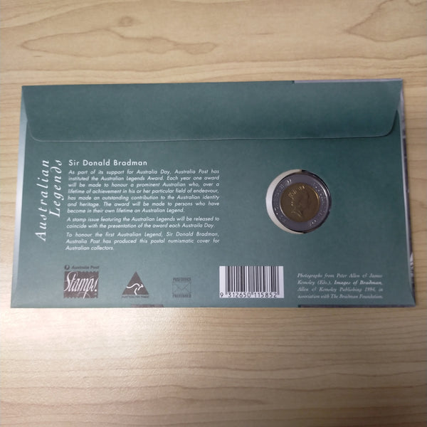 Lot of 4 x 1997 Australian Legends Sir Donald Bradman PNC First Day Of Issue