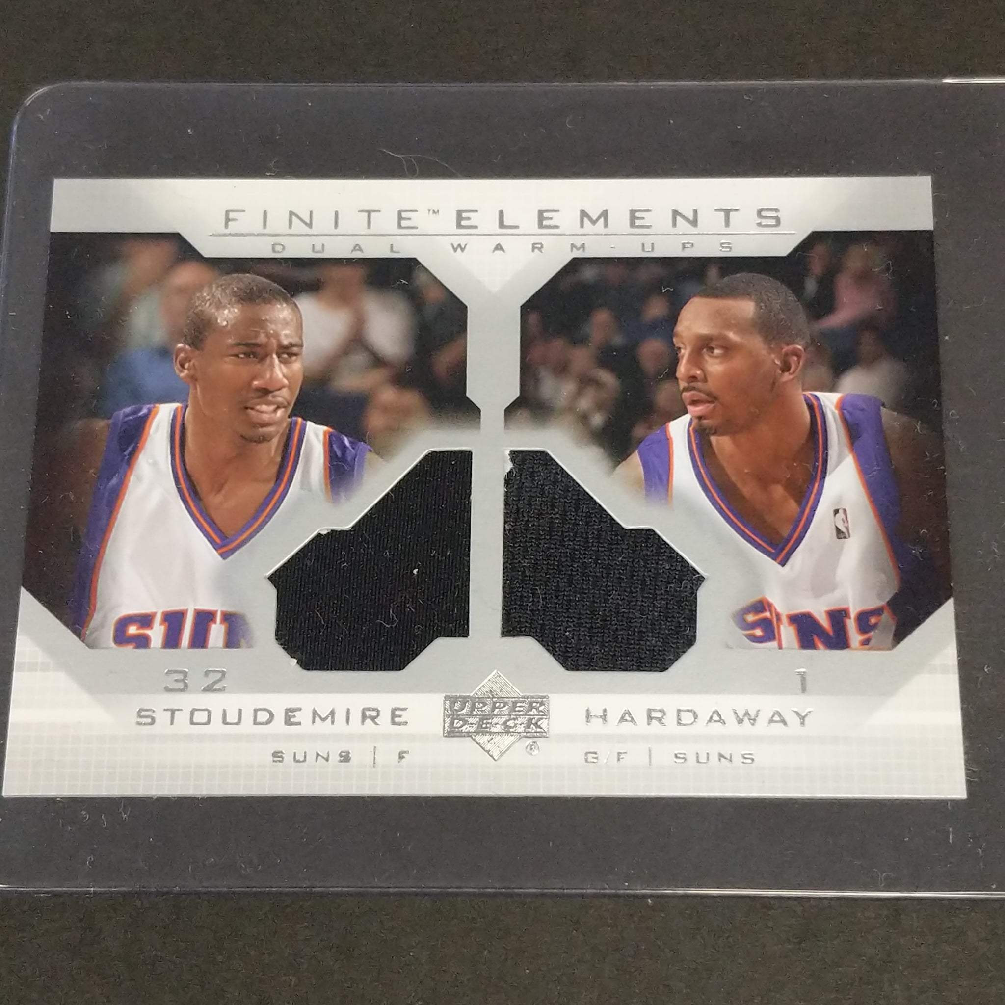 2003 Upper Deck Finite Elements Dual warm ups Amare Stoudemire and Anfernee Hardaway